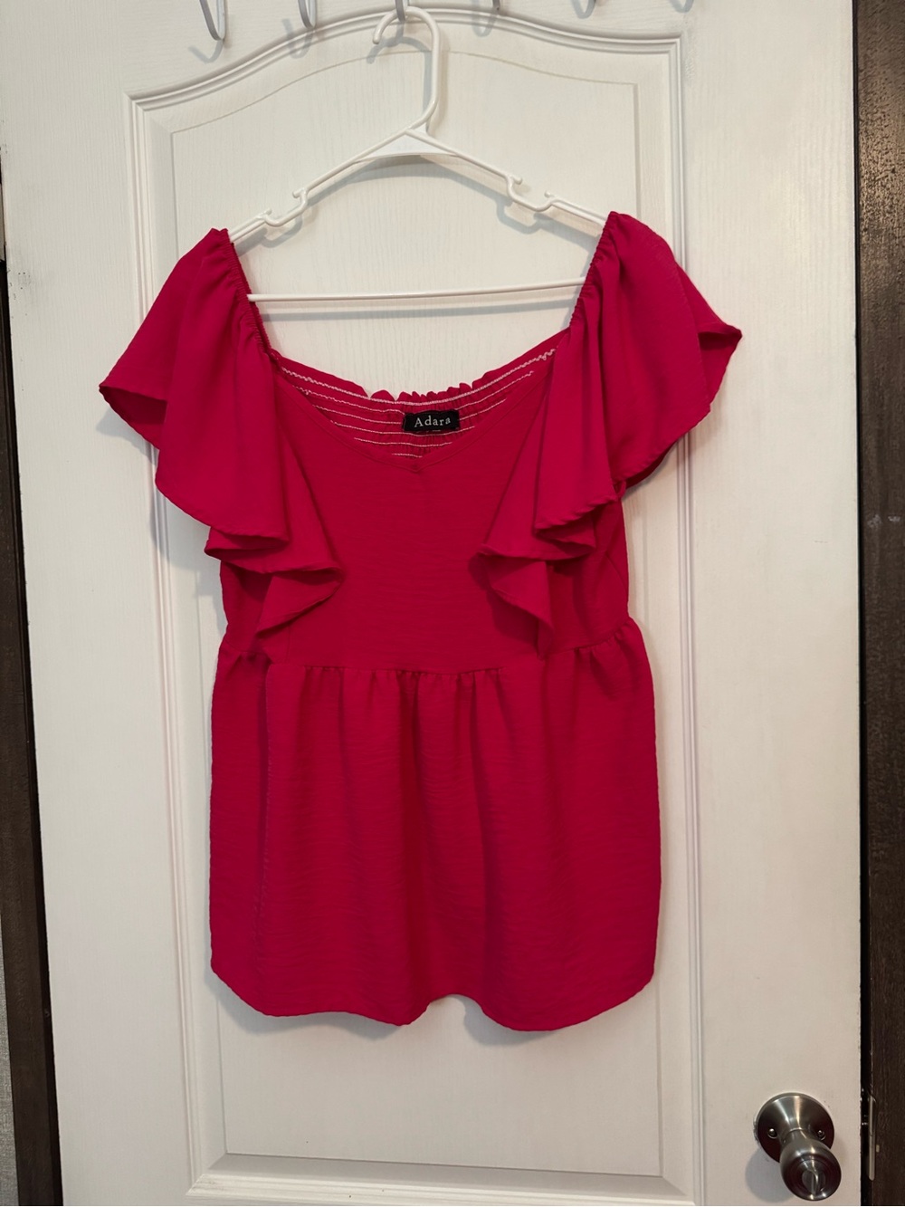 Pink Off the shoulder Blouse Top